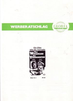 WERBERATSCHLAG. DAS WIEGENLIED DER VERDAMMTEN (Murphy`s War, 1971). Regie: Peter Yates. Mit Peter...