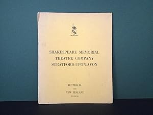 Shakespeare Memorial Theatre Company, Stratford-Upon-Avon - Australia and New Zealand 1949-50 - T...