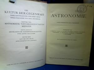 Astronomie. Barb. von L. Ambronn, F. Boll, P.Guthnick u.a. =(Die Kultur der Gegenwart. 3. Teil, 3...