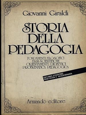 Imagen del vendedor de Storia della pedagogia a la venta por Librodifaccia