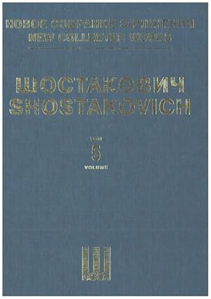 Bild des Verkufers fr New collected works of Dmitri Shostakovich. Vol. 5. Symphony No. 5. op. 47. Full Score zum Verkauf von Ruslania