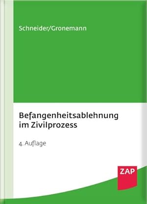 Bild des Verkufers fr Befangenheitsablehnung im Zivilprozess zum Verkauf von AHA-BUCH GmbH