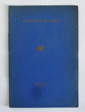 The Hesperides Press, First List