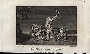 Bild des Verkufers fr The Liboya seizing a Tyger. - Original-Radierung,Published Jany. 1809" zum Verkauf von Antiquariat Kastanienhof