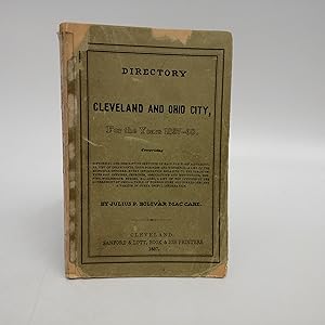 Seller image for Directory Cleveland And Ohio City For the Years 1837-38 for sale by Queen City Books