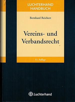 Bild des Verkufers fr Handbuch des Vereins- und Verbandsrechts zum Verkauf von Paderbuch e.Kfm. Inh. Ralf R. Eichmann