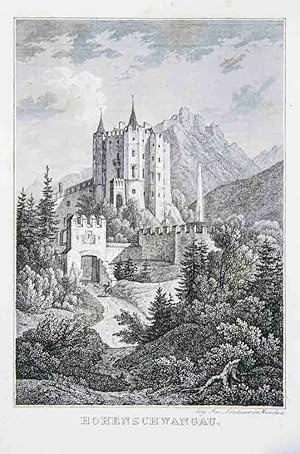 Bild des Verkufers fr Taschenbuch fr Reisende durch Bayerns und Tyrols Hochlande dann durch Berchtesgadens und Salzburgs Gefilde, nebst Beschreibungen Hohenschwangaus, Gasteins, des Salzkammergutes und Bodensees. Zweite, umgearbeitete Auflage. zum Verkauf von Harteveld Rare Books Ltd.