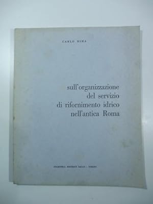 Sull'organizzazione del servizio di rifornimento idrico nell'antica Roma. La ricostruzione pontif...