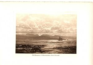 THE MOUNTAINS OF MERIONETHSHIRE FROM CRICCIETH [INDIVIDUAL PLATE FROM ROUND ABOUT SNOWDON]