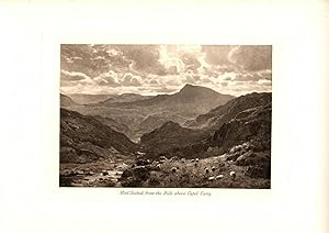 MOEL SIABOD FROM THE HILLS ABOVE CAPEL CURIG [INDIVIDUAL PLATE FROM ROUND ABOUT SNOWDON]