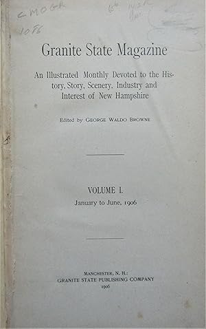 Granite State Magazine Volume I January to June, 1906