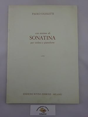 con minime ali Sonatina per violino e pianoforte. (1979).