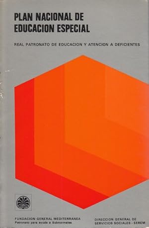 Seller image for PLAN NACIONAL DE EDUCACIN ESPECIAL for sale by Librera Vobiscum