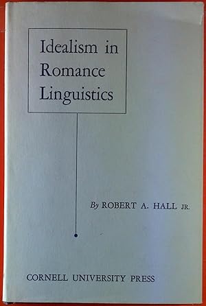 Bild des Verkufers fr Idealism in Romance Linguistics zum Verkauf von biblion2