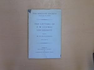 Immagine del venditore per SECOND SERIES NO. CXXXV: THE LETTERS OF F. W. LUDWIG LEICHHARDT: VOL. III. venduto da HALCYON BOOKS