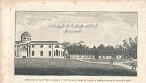 Bild des Verkufers fr The Duke of Bedford's Stables, with the new Tennis-Court & Riding-House at Woburn Abbey. - zum Verkauf von Antiquariat Kastanienhof