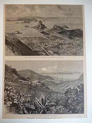 Orig. Holzstich - Amerika - Rio de Janeiro.