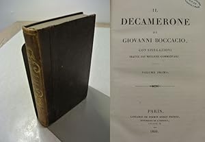 Seller image for Il Decamerone. Con spiegazioni tratte dai migliori commentarj. Volume primo. for sale by Antiquariat Bookfarm