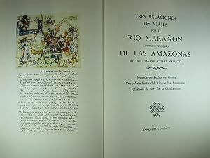 Immagine del venditore per TRES RELACIONES DE VIAJES POR EL RIO MARAN LLAMADO TAMBIN DE LAS AMAZONAS venduto da Costa LLibreter