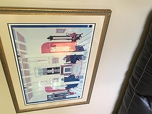 The Lobby of the Hotel Jerome. Limited Edition Serigraph Print.
