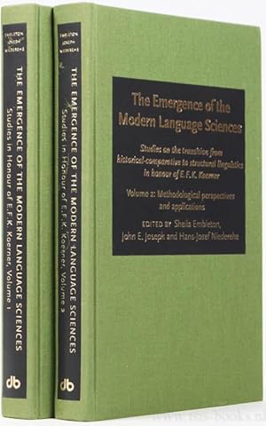 Bild des Verkufers fr The emergence of the modern language sciences. Studies on the transition from historical-comparative to structural linguistics in honour of E.F.K. Koerner. 2 volumes. zum Verkauf von Antiquariaat Isis