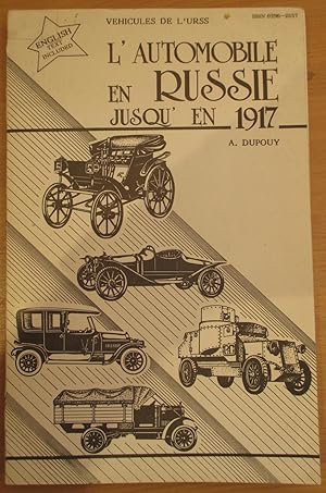 L'Automobile en Russie Jusqu'a en 1917