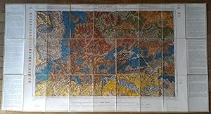 CARTE GÉOLOGIQUE de LANGRES - Carte Topographie de l'État-Major - 1938