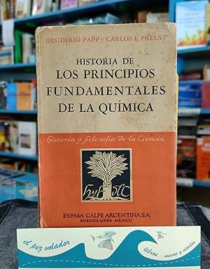 Imagen del vendedor de Historia De Los Principios Fundamentales De La Qumica a la venta por Librera El Pez Volador