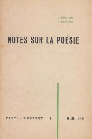 Notes sur la poésie