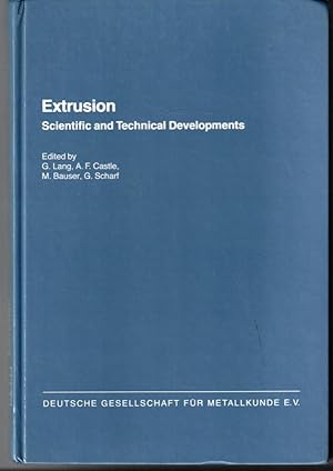 Seller image for Extrusion. Scientific and technical developments. for sale by L'ivre d'Histoires