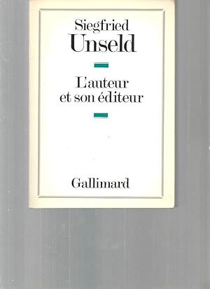 L'auteur et son éditeur