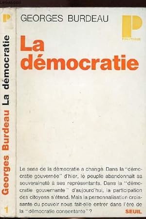 Seller image for LA DEMOCRATIE - COLLECTION POLITIQUE N1 for sale by Le-Livre