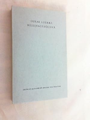 Imagen del vendedor de Reisetagebcher. Verffentlichungen der Deutschen Akademie fr Sprache und Dichtung Darmstadt. a la venta por Versandantiquariat Christian Back