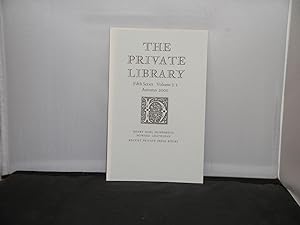 The Private Library Fifth Series Volume 3:3 Autumn 2000 Articles include Henry Noel Humphries by ...