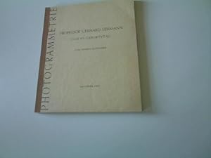 Professor Gerhard Lehmann zum 65. Geburtstag von seinen Schülern - Festschrift;