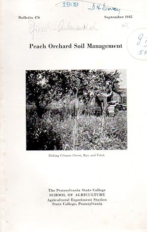 Image du vendeur pour Peach Orchard Soil Management mis en vente par Clivia Mueller