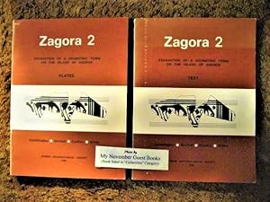 Seller image for Zagora 2: Excavation of a Geometric Town on the Island of Andros, 2 Volumes, "Text" and "Plates", INSCRIBED BY AUTHOR for sale by My November Guest Books