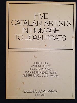 Immagine del venditore per Five Catalan Artists in Homage to Joan Prats venduto da Joe Maynard