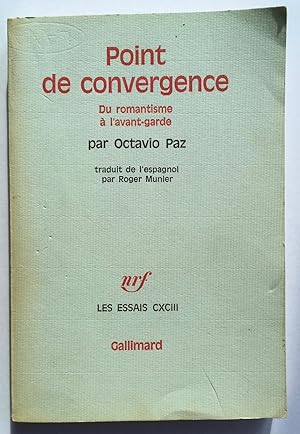 Bild des Verkufers fr Point de convergence : du romantisme a l'avant-garde zum Verkauf von Joseph Burridge Books