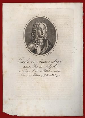 Carlo VI d'Asburgo Re di Napoli Vienna Biografia Duca di Milano Parma Piacenza