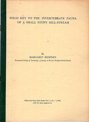 Imagen del vendedor de Field Key to the invertebrate fauna of a small stony hill-stream [offprint from Field Studies vol 3, No 1] a la venta por Pendleburys - the bookshop in the hills