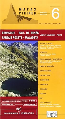 Bild des Verkufers fr Benasque posets-madaleta mapa guia zum Verkauf von Imosver