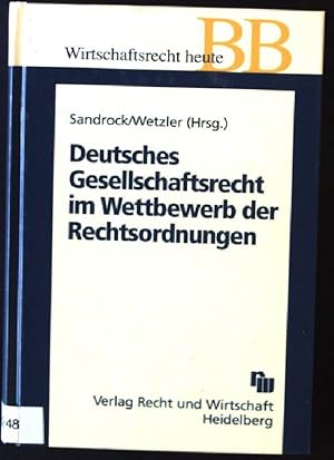 Imagen del vendedor de Deutsches Gesellschaftsrecht im Wettbewerb der Rechtsordnungen: Nach Centros, berseering und Inspire Art a la venta por books4less (Versandantiquariat Petra Gros GmbH & Co. KG)