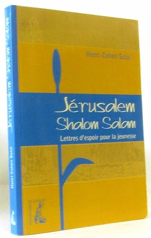 Imagen del vendedor de Jerusalem Shalom Salam a la venta por crealivres