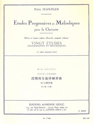 Seller image for tudes progressives et mlodiques vol.2:pour la clarinette for sale by AHA-BUCH GmbH