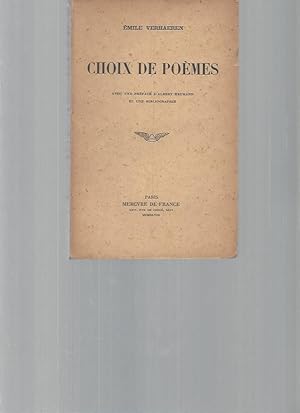 Choix de Poèmes avec une préface d'Albert Heumann et une bibliographie