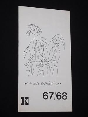 Bild des Verkufers fr Kammerspiele Dsseldorf, 1967/68. Letzte Spielzeit im alten Haus? [Jahresheft] zum Verkauf von Fast alles Theater! Antiquariat fr die darstellenden Knste