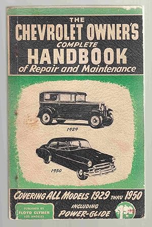 Imagen del vendedor de Chevrolet Owner's Handbook of Repair and Maintenance a la venta por Riverwash Books (IOBA)