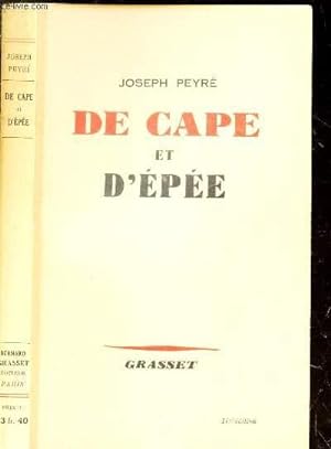 Bild des Verkufers fr DE CAPE ET D'EPEE zum Verkauf von Le-Livre
