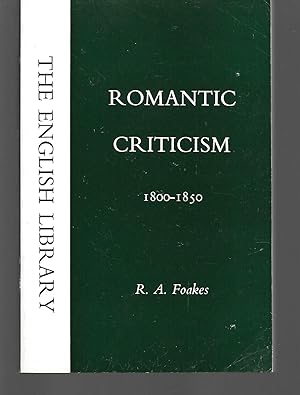 Imagen del vendedor de Romantic Criticism 1800-1850 a la venta por Thomas Savage, Bookseller